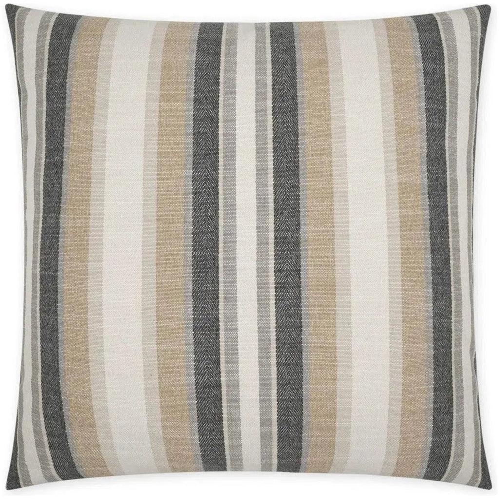 Ponce Western Chic Stripes Tan Large Throw Pillow