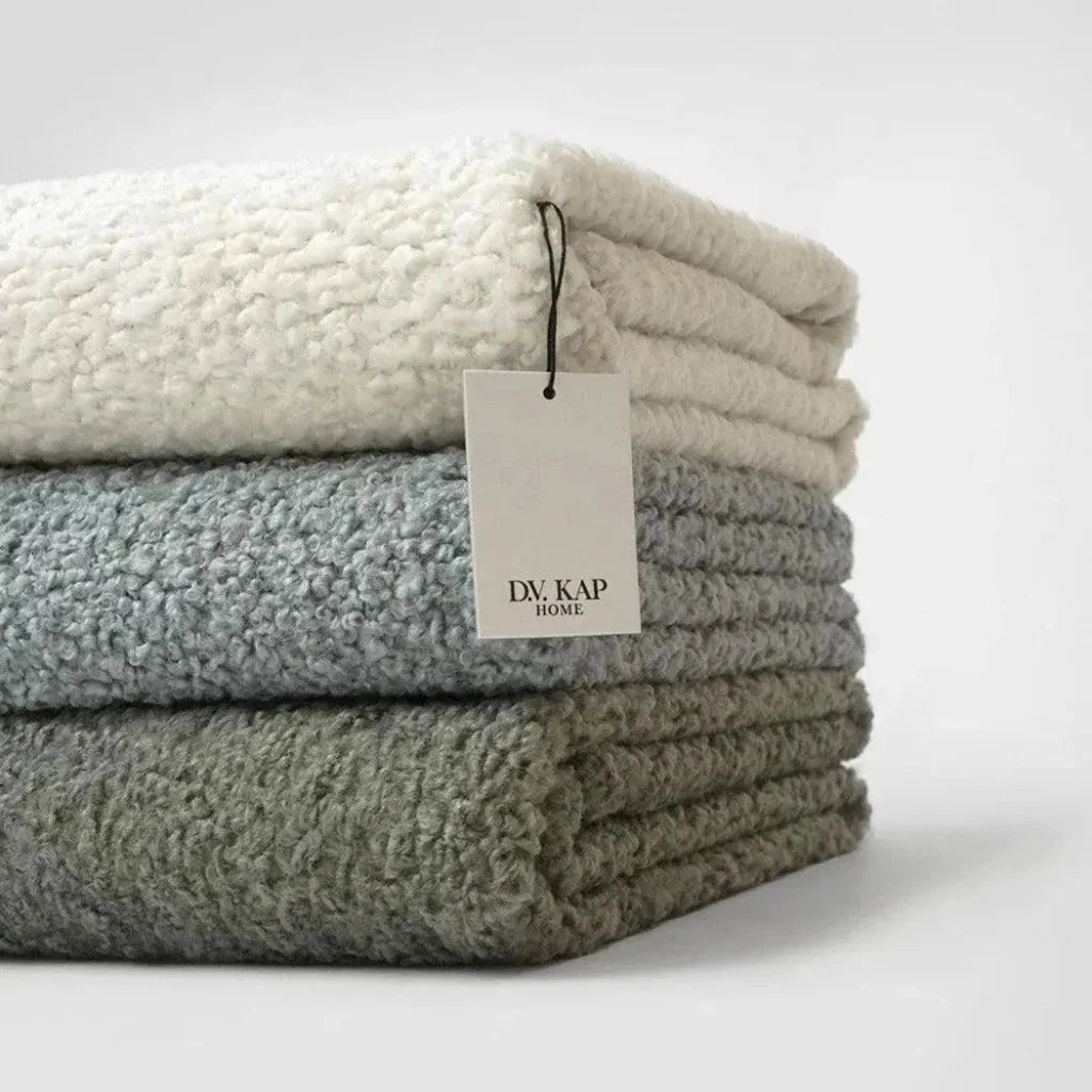 Poodle Throw - White
