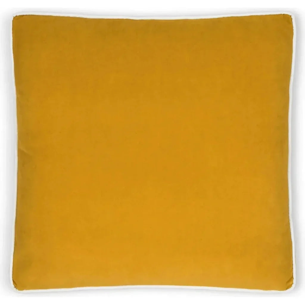 Posh Box Mustard Solid Yellow Large Throw Pillow Insert