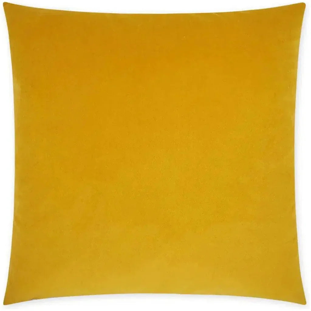 Posh Duo Mustard Solid Yellow Large Throw Pillow Insert
