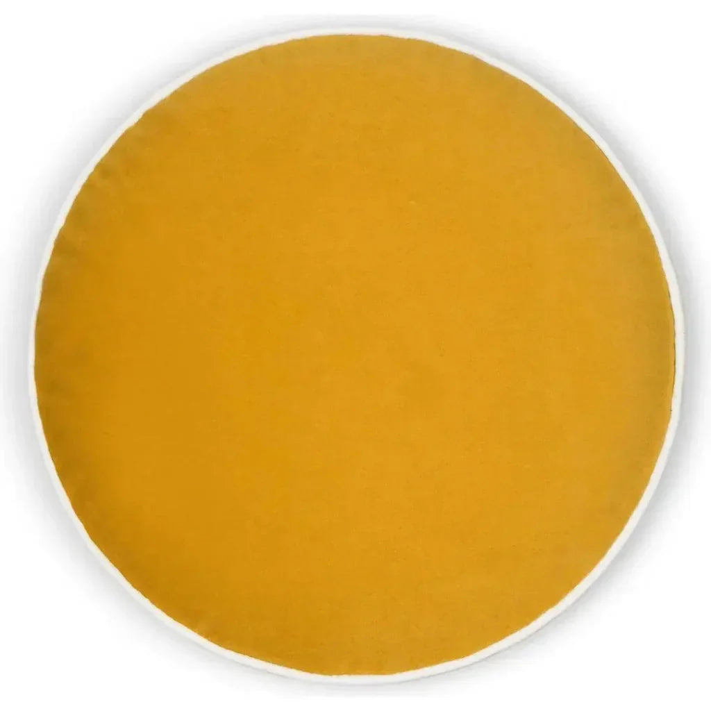 Posh Mustard Solid Yellow Large Throw Pillow Insert