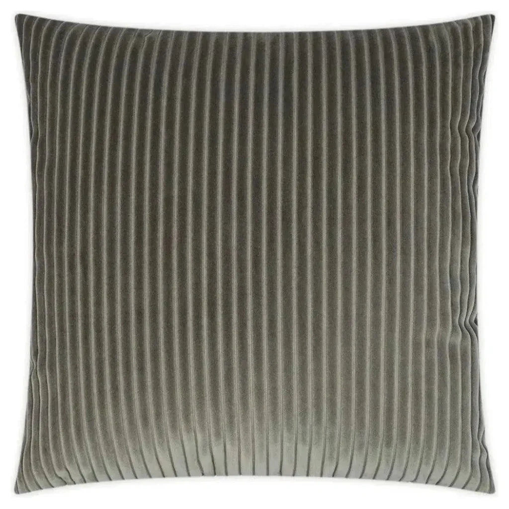 Postrio Solid Stripes Grey Large Throw Pillow Insert