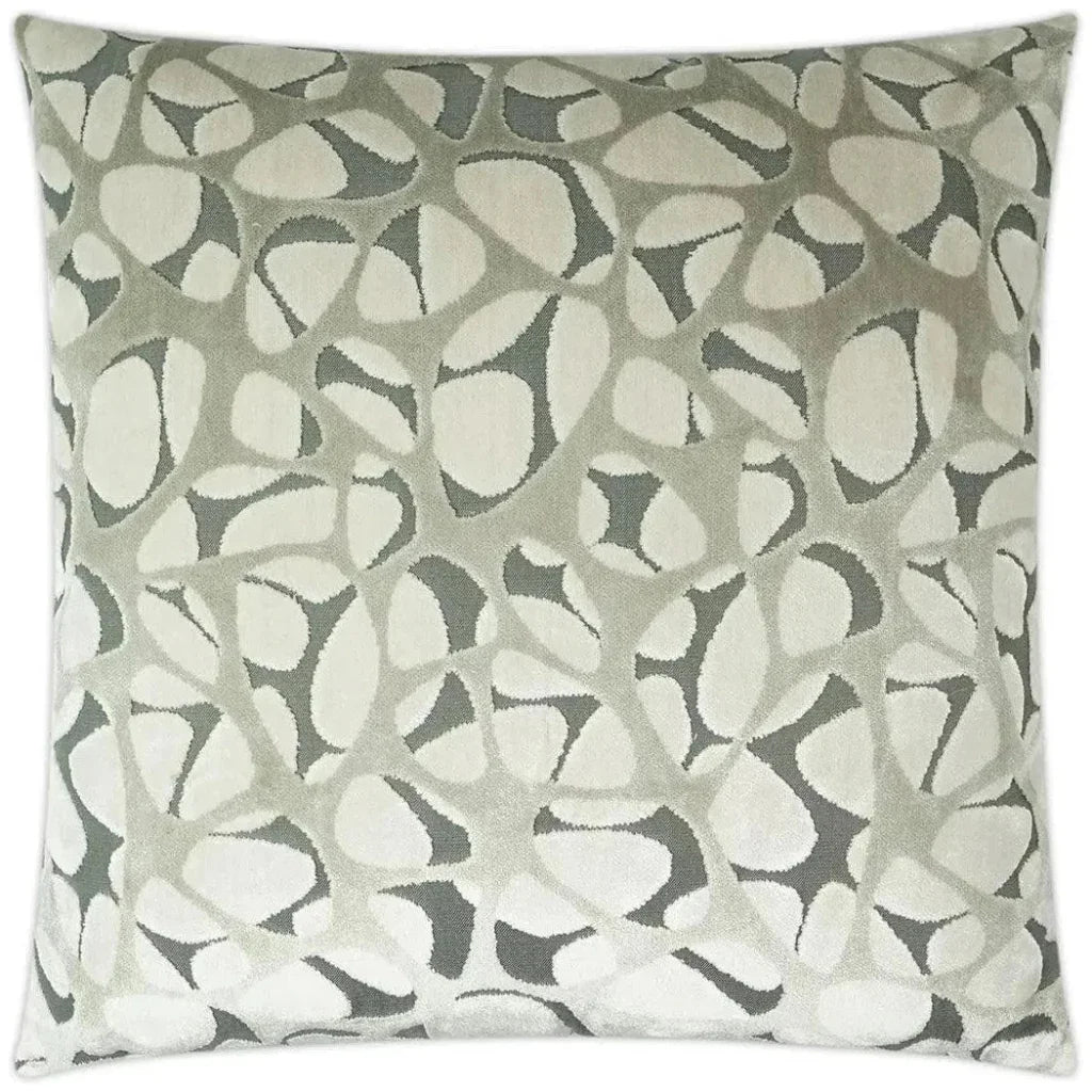 Prospect Abstract Silver Grey Large Throw Pillow Insert