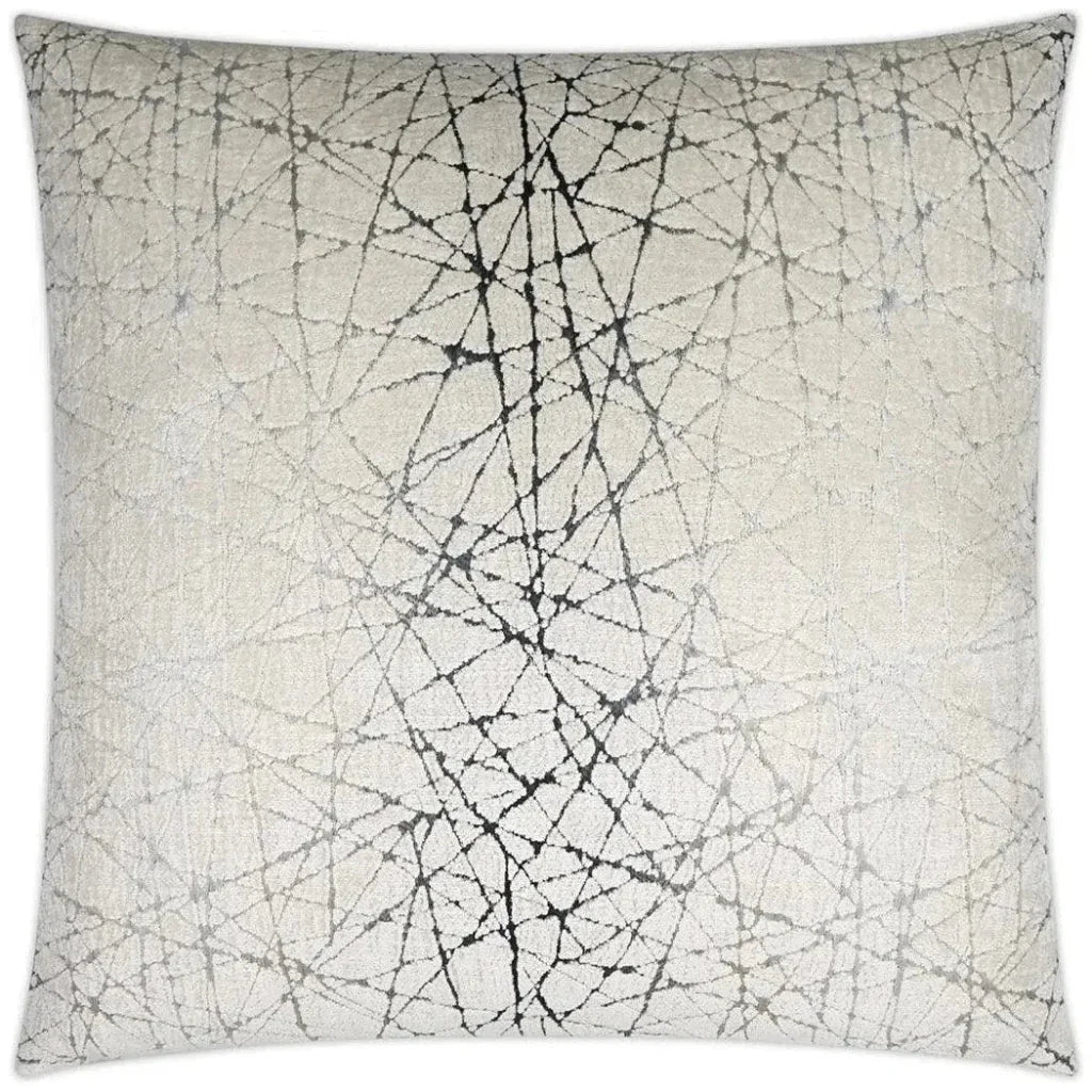 Questa Haze Glam Silver Large Throw Pillow Insert