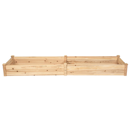 Wooden Vegetable Raised Garden Bed for Backyard Patio Balcony