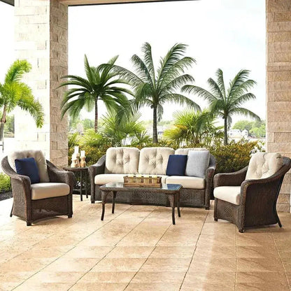 Reflections All Weather Wicker 3-Seater Sofa with Sunbrella Cushions