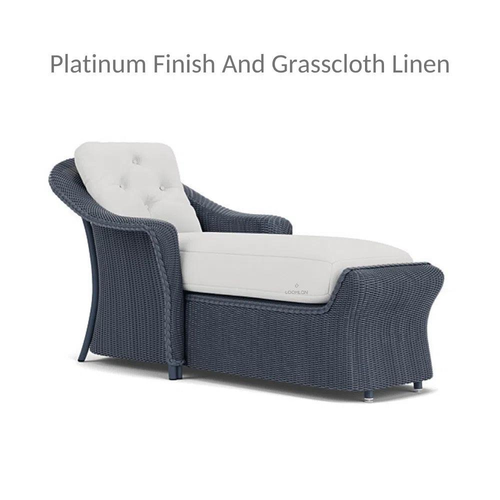 Reflections Wicker Day Chaise Lounge with Sunbrella Cushions