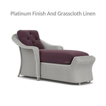 Reflections Wicker Day Chaise Lounge with Sunbrella Cushions