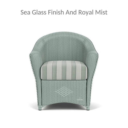 Reflections Wicker Dining Chair Sunbrella Cushion