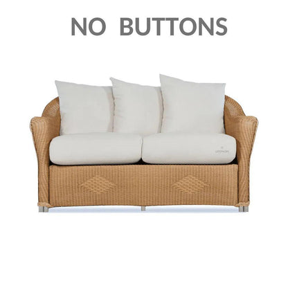 Reflections Wicker Glider Loveseat with Sunbrella Cushions
