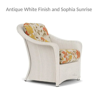 Reflections Wicker Lounge Chair with Sunbrella Cushions