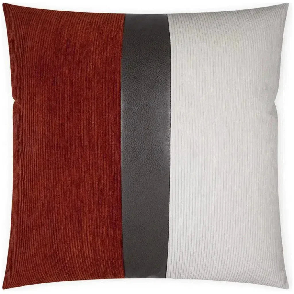 Ridges Band Paprika Band Red Large Throw Pillow Insert