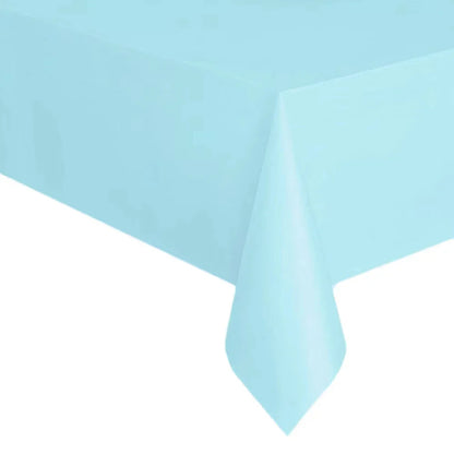 1pc 137*183cm Plastic Disposable Table Cover Rectangle Party Tablecloth Waterproof for Birthday wedding christmas New Year Event