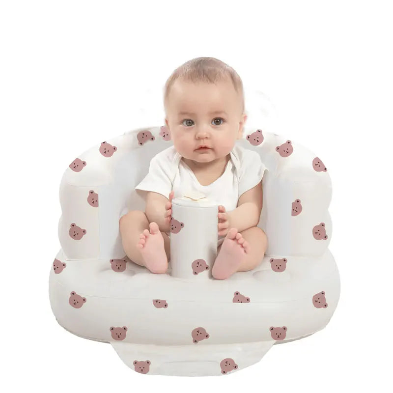 Children Inflatable Sofa,Blow Up with Built in Air Pump,Inflatable Baby Sofa for Babies 3 Months & Up,Baby Seats for Infants