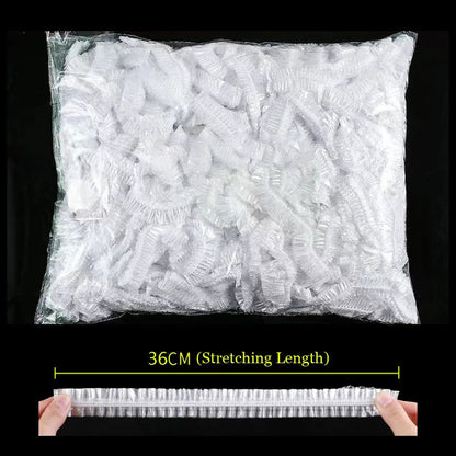 Plastic Food Cover Bags Food Grade Fresh-keeping Transparent Packaging Bag Reusable Wrap Kitchen Disposable Colorful Cling Film