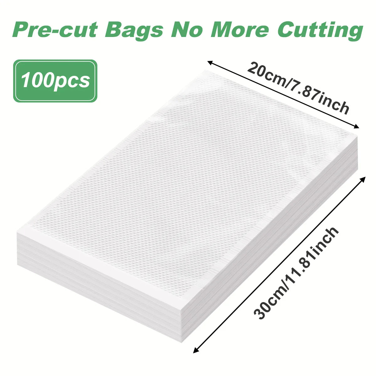 100pcs/lot Vacuum Packaging Bags Empty Food Vacuum Bags BPA-Free Vacuum Sealing Bag Kitchen Accessories