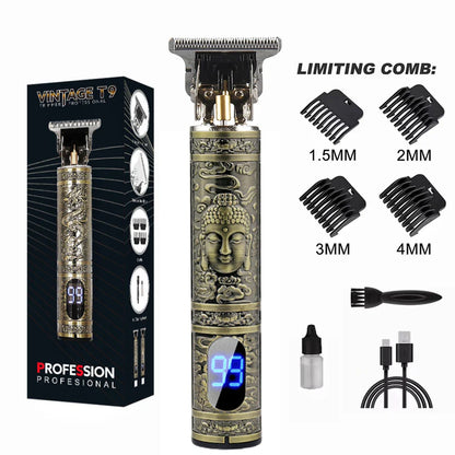 LCD Display T9 Electric Hairber 0mm Shaver Hair Trimer Home Appliances Travel Barber Razors Shaving Machine for Men Trimmer Man
