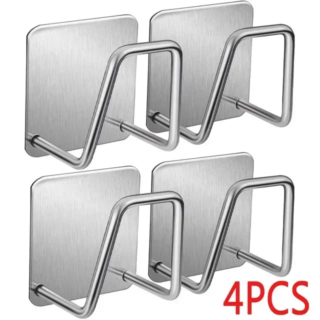 Kitchen Sponges Racks Self Adhesive Sink Sponges Drain Drying Rack Holders Kitchen Sink Accessories Dropshipping Stainless Steel