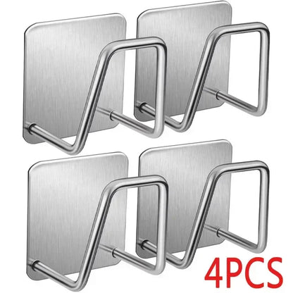 Kitchen Sponges Racks Self Adhesive Sink Sponges Drain Drying Rack Holders Kitchen Sink Accessories Dropshipping Stainless Steel