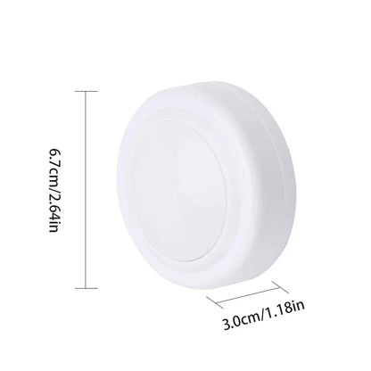 LED Puck Light Wireless Under Cabinet Lights with Remote Control Dimmable Battery Powered Night Lamp for Kitchen Closet Wardrobe