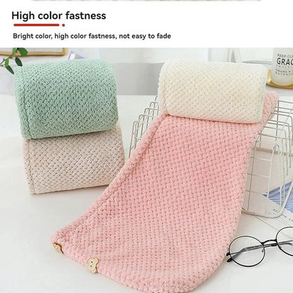 Solid Premium Microfiber Hair Head Towel Wrap For Women Quick-Drying, Super Absorbent Soft Microfiber Hair Turban Comfortable