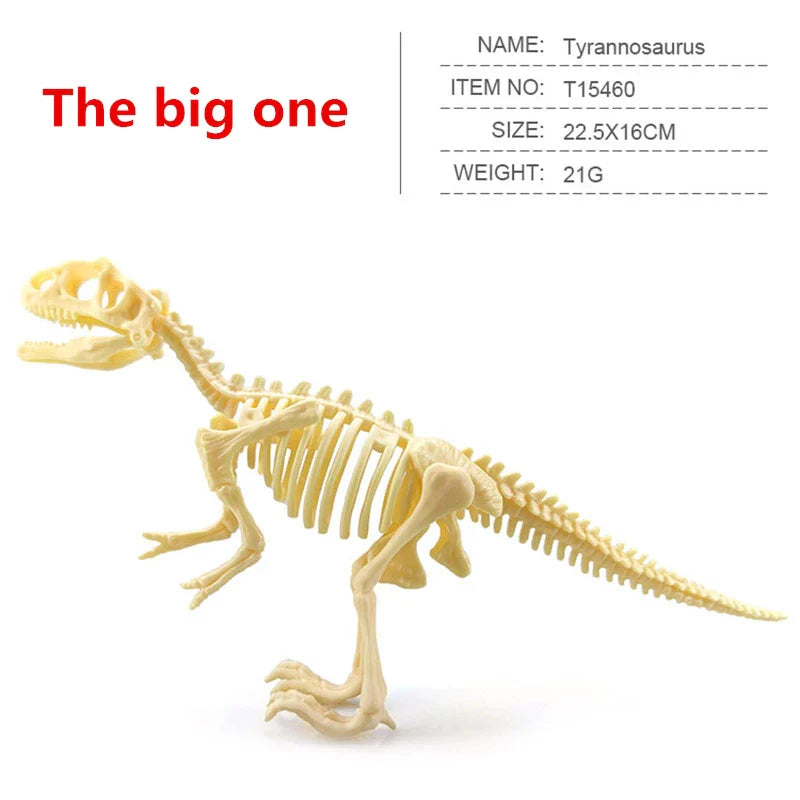12pcs/set Jurassic Dinosaurs Skeleton Model Archaeology Tyrannosaurus Pterosaur Home Decor Toys For Children Christmas Gifts