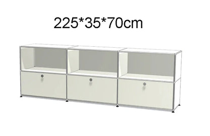 Module Furniture  Storage Modular DIY Shelf Sideboard Customized Size Night Stand Cabinet Stainless Steel Home Use