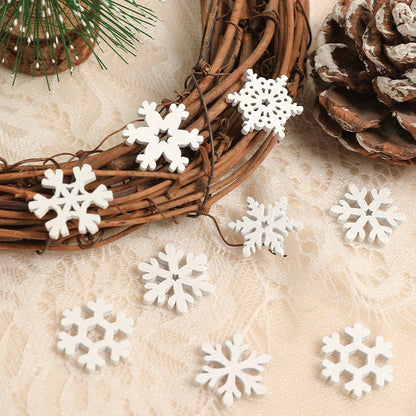 50Pcs Snowflake Christmas Decoration DIY Hanging Christmas Tree Accessories Party Table Home Decor New Year Winter Navidad Gifts