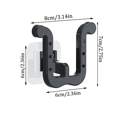 Slipper Rack, 3PCS Waterproof U-Shape Wall Mounted Shoe Rack, Self Adhesive Wall Hanging Shoe Rack, Space-Saving Shoe Hanger for