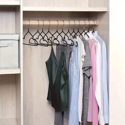 10pcs Clothes Metal Hanger Household Coat Pants Hanger Traceless No-slip Clothes Hangers Durable Strong Hangers for Organization