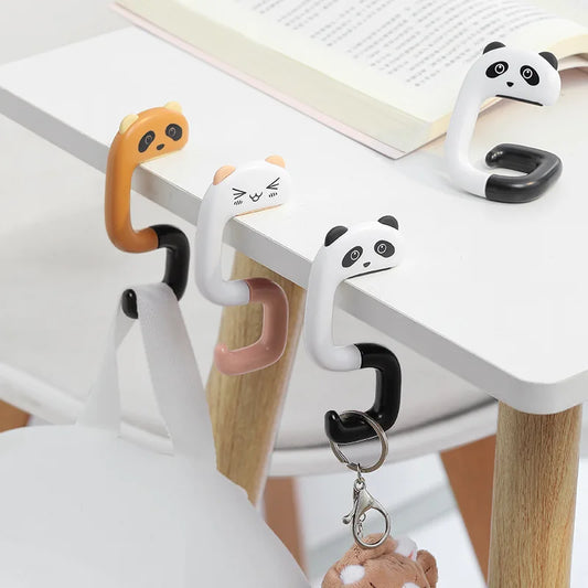 1/2/4pcs Office Specific Side Hanging Bag, Desk Side Backpack Hook, Desk Side Hanging Bag Artifact, No Drilling, Detachable