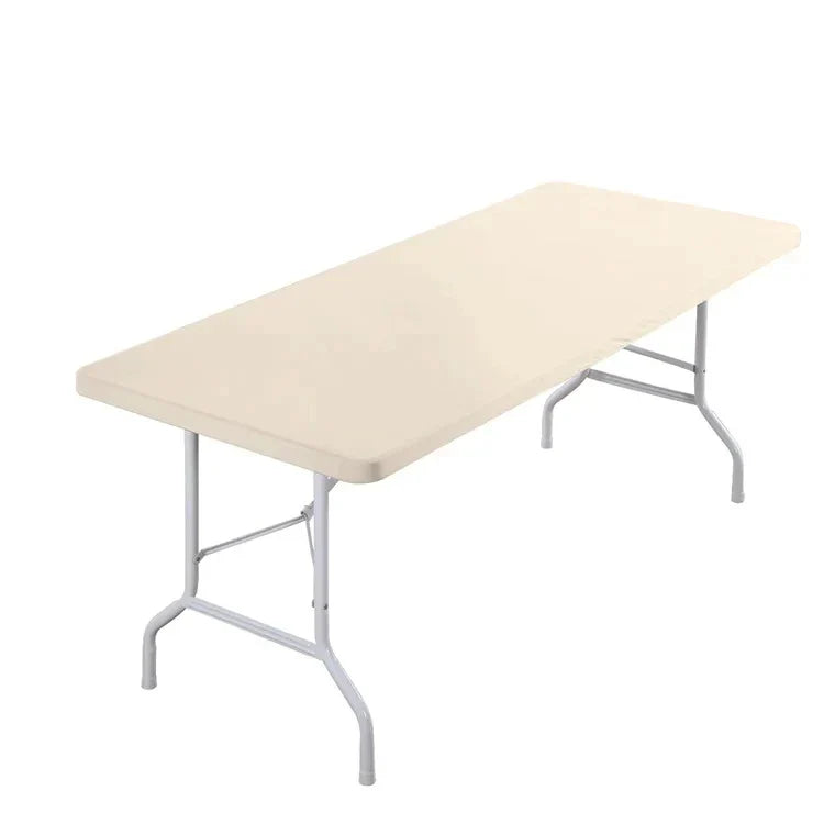 1pc Washable Rectangular Tablecloth for Outdoor Parties and Camping- Foldable, Elastic and Fitted - 4ft/6ft Size Fabric for Home