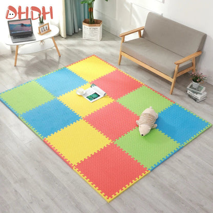 16PCS 30x30cm EVA Puzzle Mat – Thick Baby Play Mat for Kids, Non-Slip & Waterproof Crawling Floor Tiles, Interlocking Foam Rug