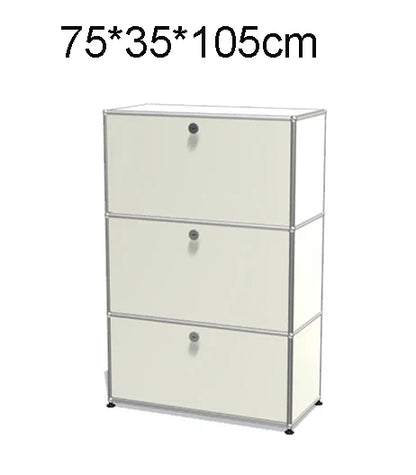 Module Furniture  Storage Modular DIY Shelf Sideboard Customized Size Night Stand Cabinet Stainless Steel Home Use