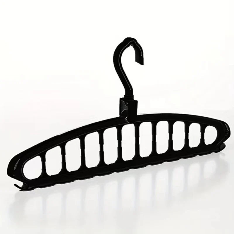 1PC 11-Hole Multi-functional Clothes Hanger for Dormitory Home-use Spiral Plastic Closet Drying Hanger Support