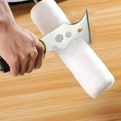 15 in 1 Multi Use Putty Knife Stainless Steel Paint Scraper Removal Construction Tool for Wallpaper Can Opener Home DIY