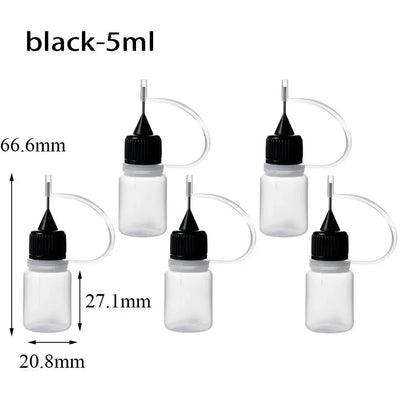 5/10/20/30/50/100ML Resuable Needle Tip Glue Applicator Plastic Bottle for Paper Quilling DIY Scrapbooking Paper Craft Tool