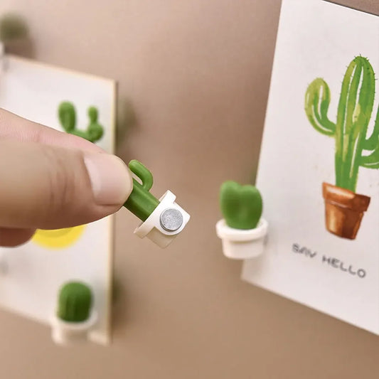 Kitchen Sticky Note Cactus Two-Color Optional Succulent Home Decor Fridge Magnet Refrigerator Decoration Gift Poster Anime