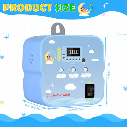 Electric Baby Swing Controller Baby Rocker Controller with 2 Spring and Timer Adjustable Hanging Electric Cradle Control