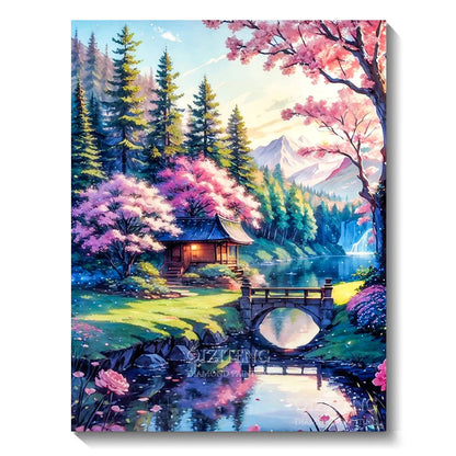 5D Diamond Art Painting Aurora Landscape Mosaic Embroidery Cross Stitch Kit Full Round Rhinestone Diy Wall Home Decor Gift