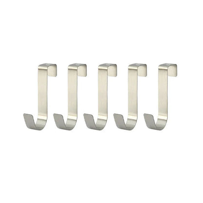 Multi-Purpose Hooks Kitchen Cabinet Door Back Hook Hanging Rack Clothes Coat Hat Towel Hanger Storage Hook Bathroom Accessories