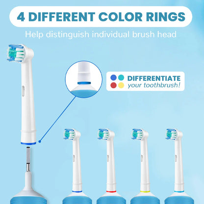 Replacement Toothbrush Heads Compatible with Oral B Braun Electric Toothbrushes Brush Head Refills 1000 1500 3000 7000 7500 8000