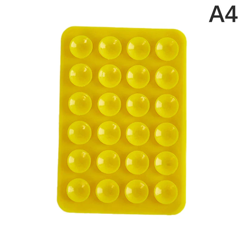 8cm Double Side Silicone Suction Pad For Mobile Phone Fixture Suction Cup Backed Adhesive Silicone Rubber Sucker Pad For Fixing