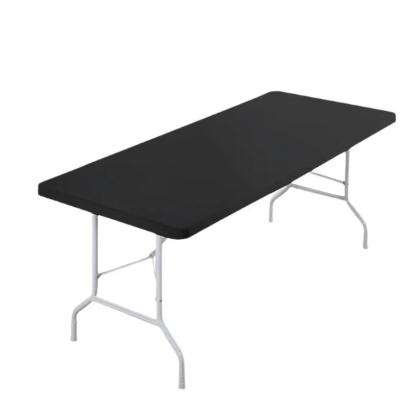 1pc Washable Rectangular Tablecloth for Outdoor Parties and Camping- Foldable, Elastic and Fitted - 4ft/6ft Size Fabric for Home