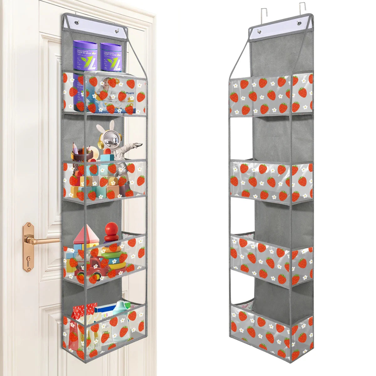 1pc 4 /6Layer Over The Door Hanging Organizer Cosmetics Wall Hanging Storage Organizerfor Nursery Bathroom Closet Bedroom Dorm