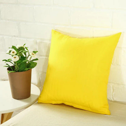 40*40cm Pillow Case Solid Color Sofa Cushion Backrest Pillowcase Family Living Room Cushion Waist Cushion Cover For Household