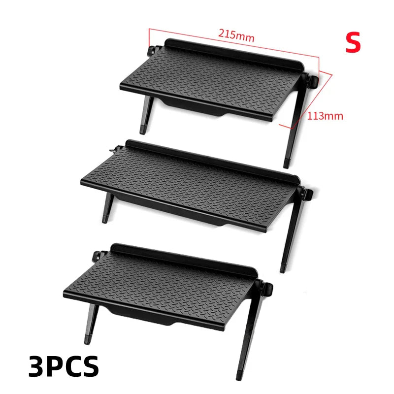 Adjustable TV Screen Top Storage Shelf Computer Monitor Screen Top Storage Rack TV Media Box Router Shelf Rack Home Organizer
