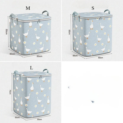 2025 Cotton Quilt Storage Bag Large Capacity Quilt Storage Box Non Woven Clothes Special Storage Moving Luggage Bag Portable