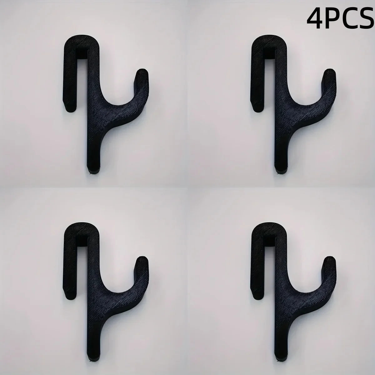 New Modern Plastic Shower Hook Suitable for 8mm Glass Doors Bathroom Organizer, Towels and Clothes Holder Bathroom Accessories
