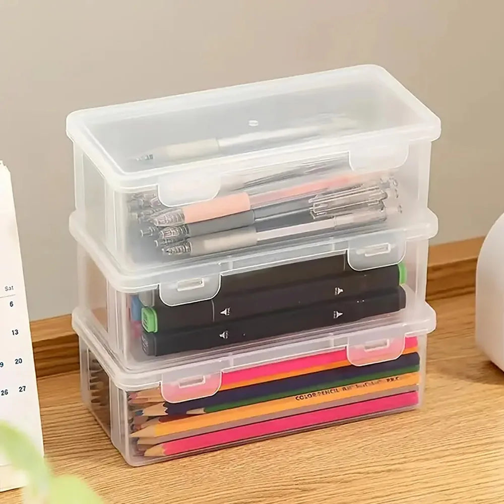 LOLEDE Pencil Cases Useful School Supplies Kawaii Stationery Organizer Bag Astethic Holster DIY Office Pen Box Kits Sacs Pen Box